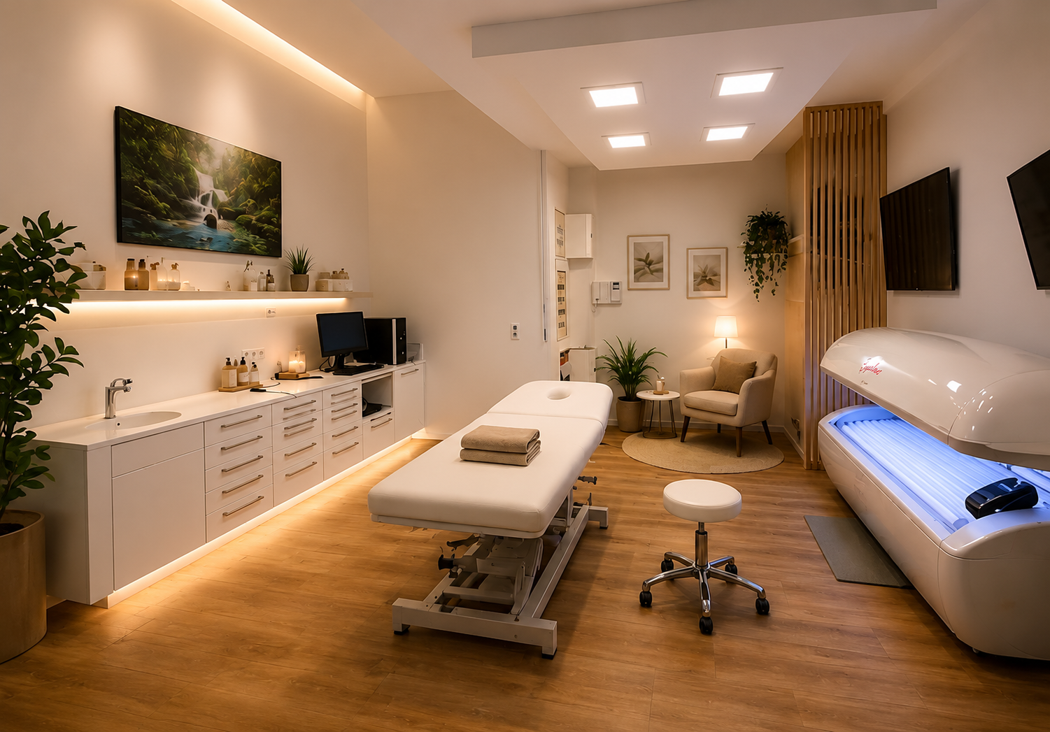 Hochwertige Spa- und Massage-Atmosphäre